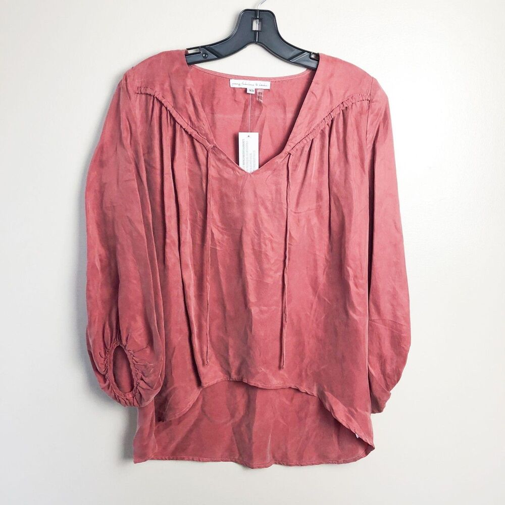 NWT Revolve Young Fabulous and Broke Cupro Blouse